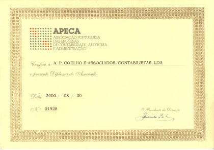 Diploma da APECA
